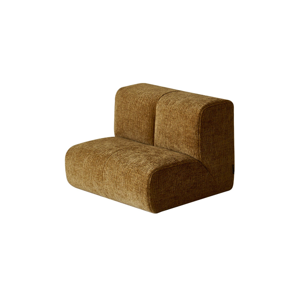 A beige plush pet step stool with a textured surface designed for small pets.