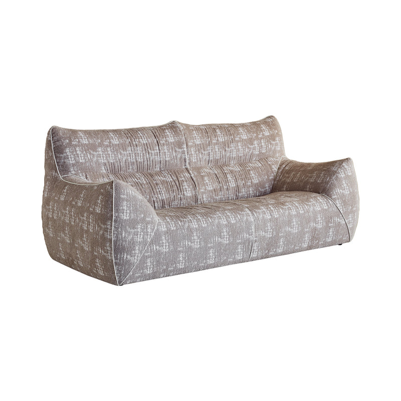 Patterned sofa on a white background