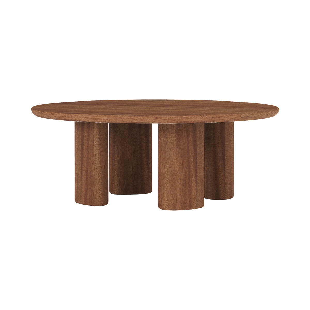 Pebble Round Coffee Table - Walnut