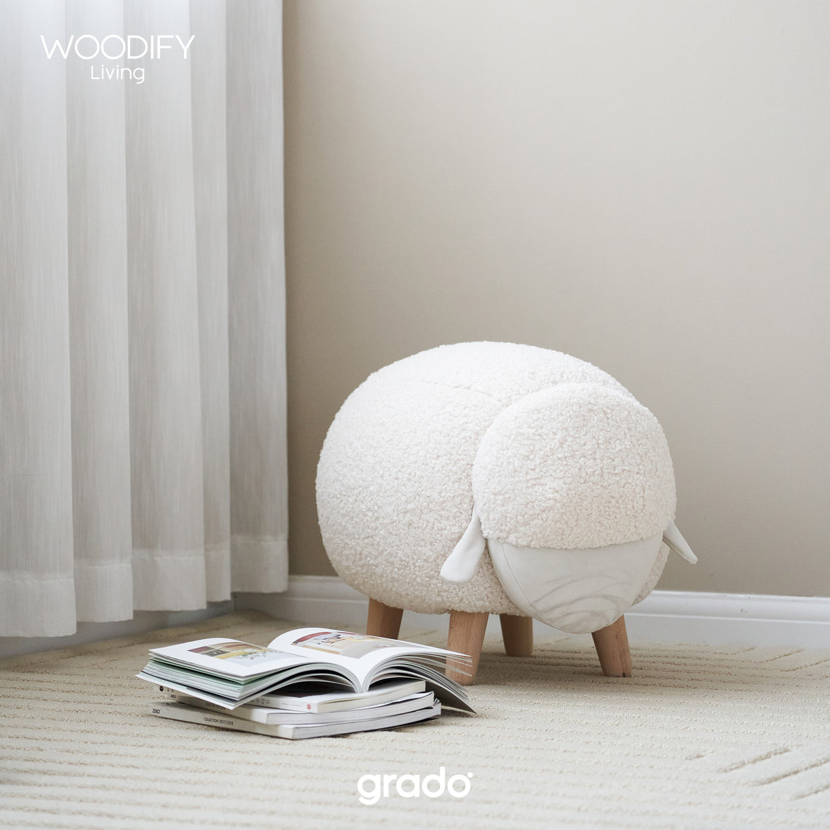 現貨 In stock - Sheep Pouf