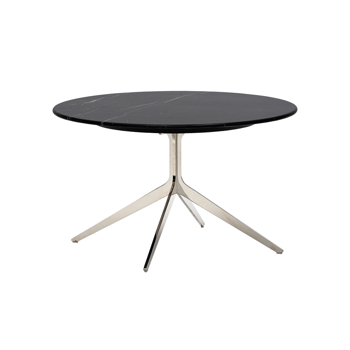 Omelette Marble Round Coffee Table - Black