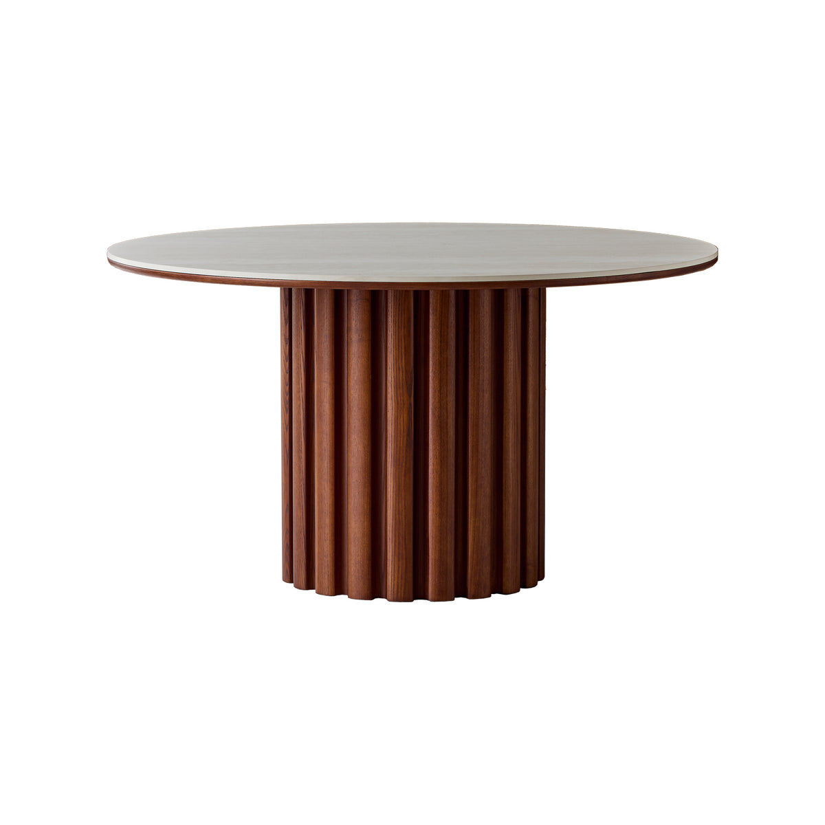 Pocky Round Dining Table Travertine