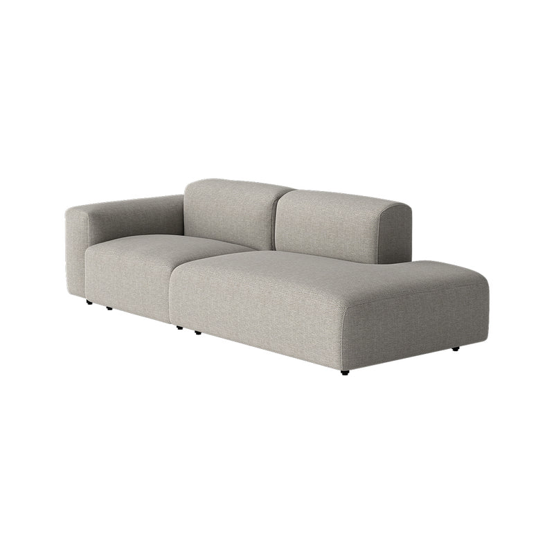 Gray sofa on a white background